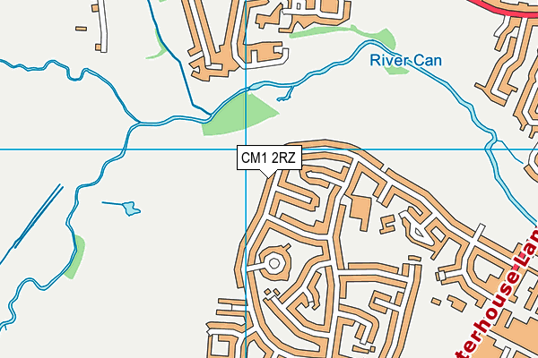 CM1 2RZ map - OS VectorMap District (Ordnance Survey) CM1 2RZ map - OS VectorMap District (Ordnance Survey)