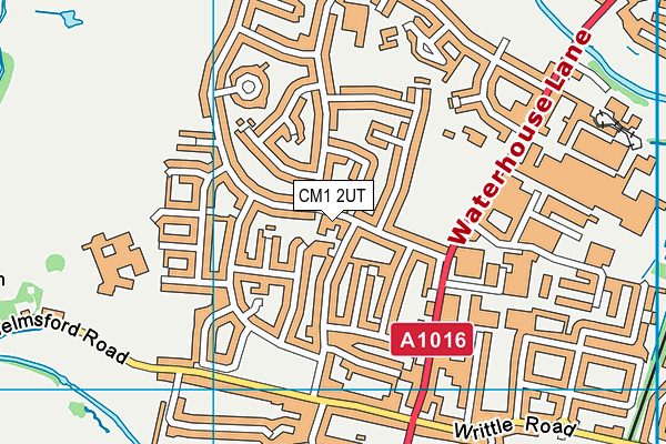 CM1 2UT map - OS VectorMap District (Ordnance Survey) CM1 2UT map - OS VectorMap District (Ordnance Survey)