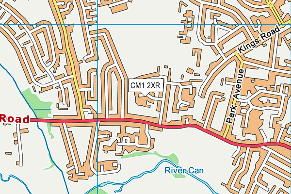 CM1 2XR map - OS VectorMap District (Ordnance Survey) CM1 2XR map - OS VectorMap District (Ordnance Survey)