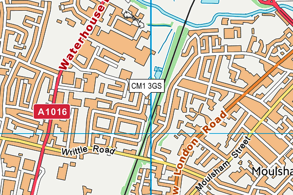 CM1 3GS map - OS VectorMap District (Ordnance Survey) CM1 3GS map - OS VectorMap District (Ordnance Survey)