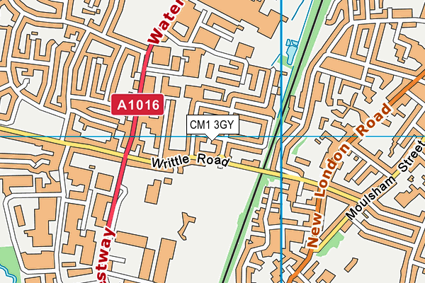 CM1 3GY map - OS VectorMap District (Ordnance Survey) CM1 3GY map - OS VectorMap District (Ordnance Survey)