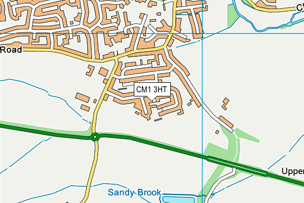 CM1 3HT map - OS VectorMap District (Ordnance Survey) CM1 3HT map - OS VectorMap District (Ordnance Survey)