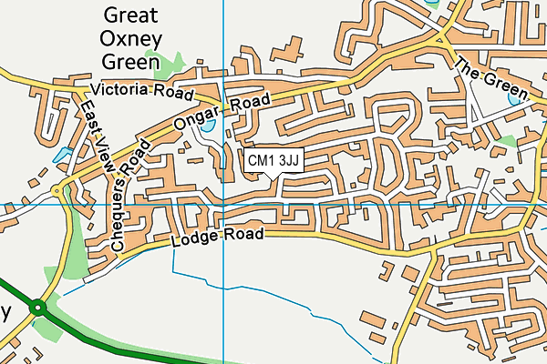 CM1 3JJ map - OS VectorMap District (Ordnance Survey) CM1 3JJ map - OS VectorMap District (Ordnance Survey)