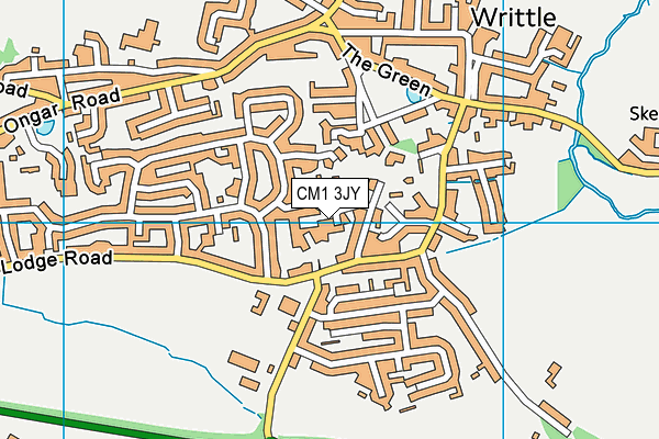 CM1 3JY map - OS VectorMap District (Ordnance Survey) CM1 3JY map - OS VectorMap District (Ordnance Survey)