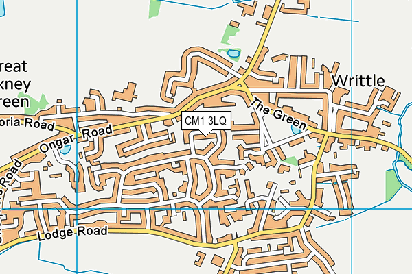 CM1 3LQ map - OS VectorMap District (Ordnance Survey) CM1 3LQ map - OS VectorMap District (Ordnance Survey)