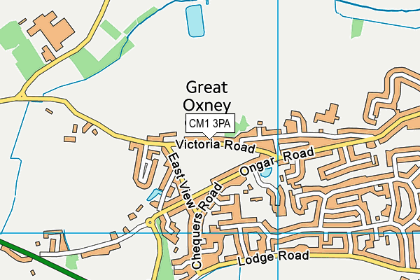 CM1 3PA map - OS VectorMap District (Ordnance Survey) CM1 3PA map - OS VectorMap District (Ordnance Survey)