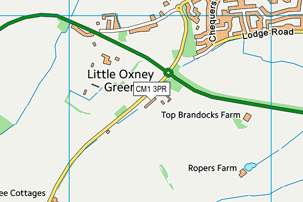 CM1 3PR map - OS VectorMap District (Ordnance Survey) CM1 3PR map - OS VectorMap District (Ordnance Survey)