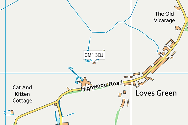 CM1 3QJ map - OS VectorMap District (Ordnance Survey) CM1 3QJ map - OS VectorMap District (Ordnance Survey)