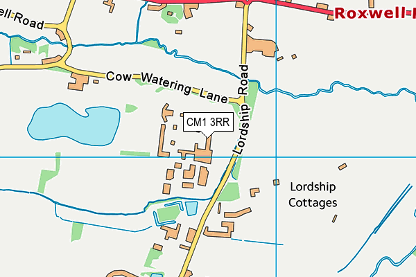 CM1 3RR map - OS VectorMap District (Ordnance Survey) CM1 3RR map - OS VectorMap District (Ordnance Survey)