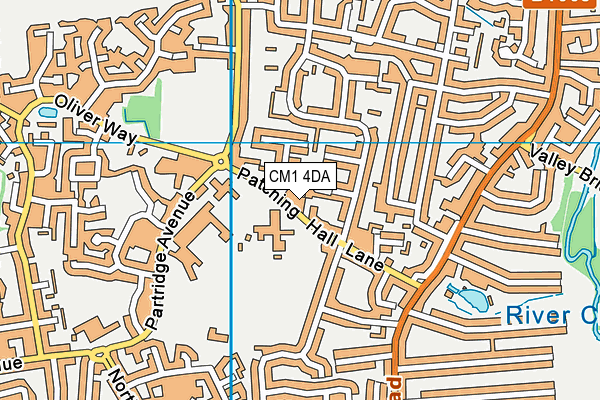 CM1 4DA map - OS VectorMap District (Ordnance Survey) CM1 4DA map - OS VectorMap District (Ordnance Survey)