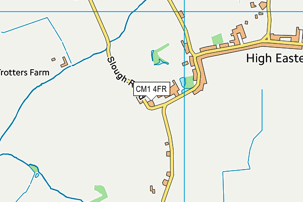 CM1 4FR map - OS VectorMap District (Ordnance Survey) CM1 4FR map - OS VectorMap District (Ordnance Survey)