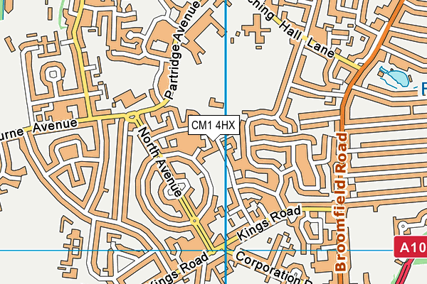 CM1 4HX map - OS VectorMap District (Ordnance Survey) CM1 4HX map - OS VectorMap District (Ordnance Survey)