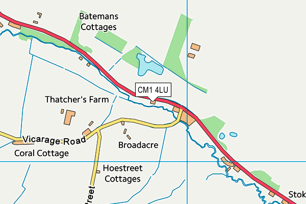 CM1 4LU map - OS VectorMap District (Ordnance Survey) CM1 4LU map - OS VectorMap District (Ordnance Survey)