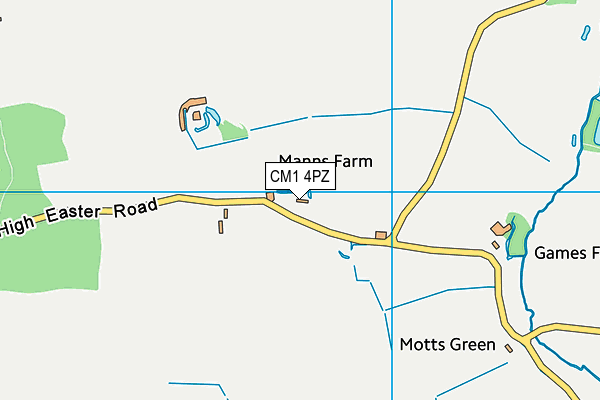 CM1 4PZ map - OS VectorMap District (Ordnance Survey) CM1 4PZ map - OS VectorMap District (Ordnance Survey)