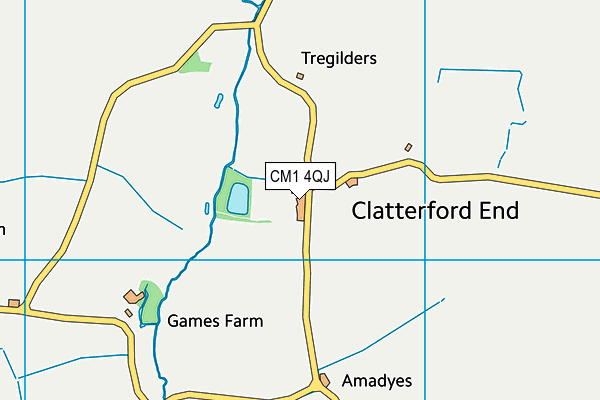 CM1 4QJ map - OS VectorMap District (Ordnance Survey) CM1 4QJ map - OS VectorMap District (Ordnance Survey)