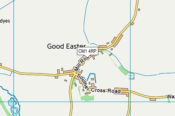 CM1 4RP map - OS VectorMap District (Ordnance Survey)