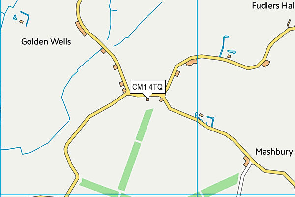 CM1 4TQ map - OS VectorMap District (Ordnance Survey) CM1 4TQ map - OS VectorMap District (Ordnance Survey)