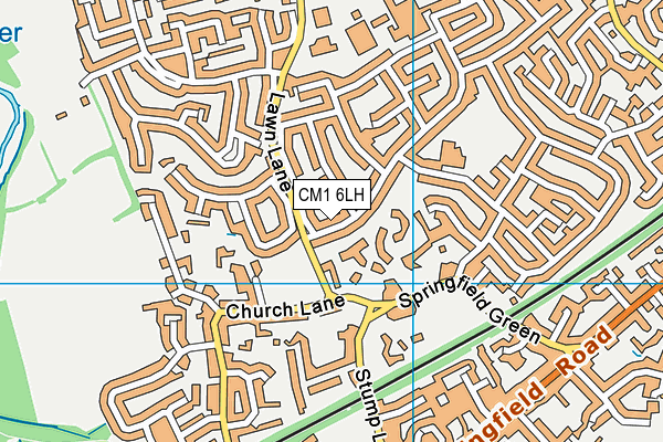 CM1 6LH map - OS VectorMap District (Ordnance Survey) CM1 6LH map - OS VectorMap District (Ordnance Survey)