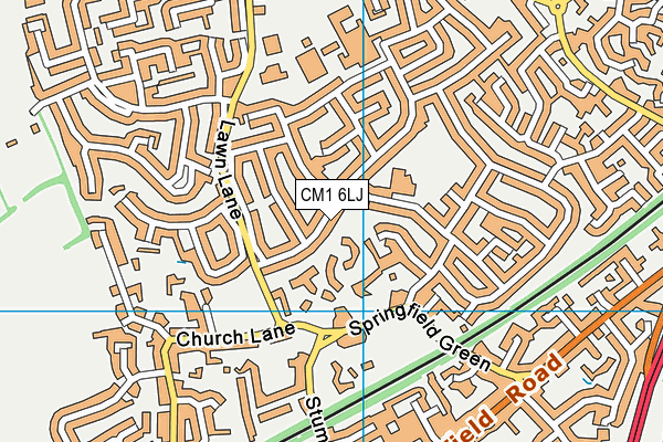 CM1 6LJ map - OS VectorMap District (Ordnance Survey) CM1 6LJ map - OS VectorMap District (Ordnance Survey)