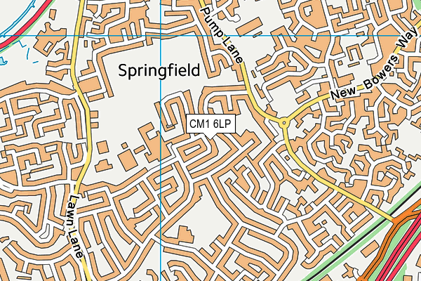 CM1 6LP map - OS VectorMap District (Ordnance Survey) CM1 6LP map - OS VectorMap District (Ordnance Survey)