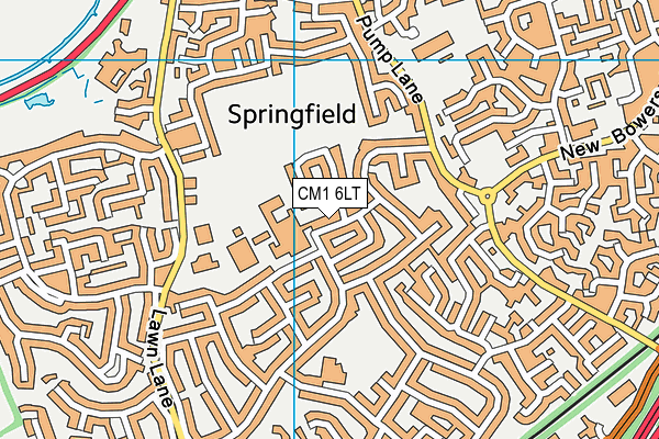 CM1 6LT map - OS VectorMap District (Ordnance Survey) CM1 6LT map - OS VectorMap District (Ordnance Survey)