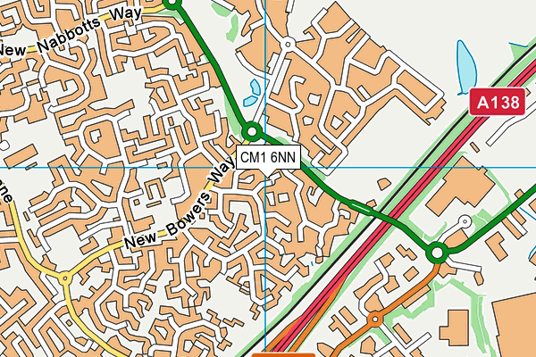 CM1 6NN map - OS VectorMap District (Ordnance Survey) CM1 6NN map - OS VectorMap District (Ordnance Survey)
