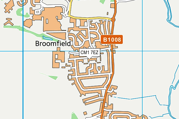 CM1 7EZ map - OS VectorMap District (Ordnance Survey) CM1 7EZ map - OS VectorMap District (Ordnance Survey)