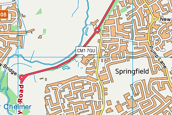 CM1 7GU map - OS VectorMap District (Ordnance Survey) CM1 7GU map - OS VectorMap District (Ordnance Survey)