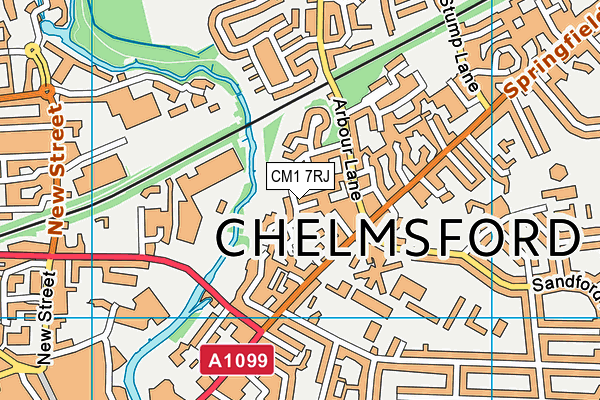 CM1 7RJ map - OS VectorMap District (Ordnance Survey) CM1 7RJ map - OS VectorMap District (Ordnance Survey)