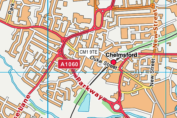 CM1 9TE map - OS VectorMap District (Ordnance Survey) CM1 9TE map - OS VectorMap District (Ordnance Survey)