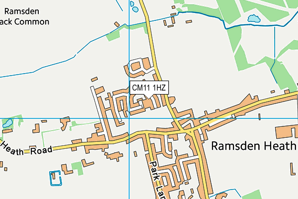 CM11 1HZ map - OS VectorMap District (Ordnance Survey) CM11 1HZ map - OS VectorMap District (Ordnance Survey)