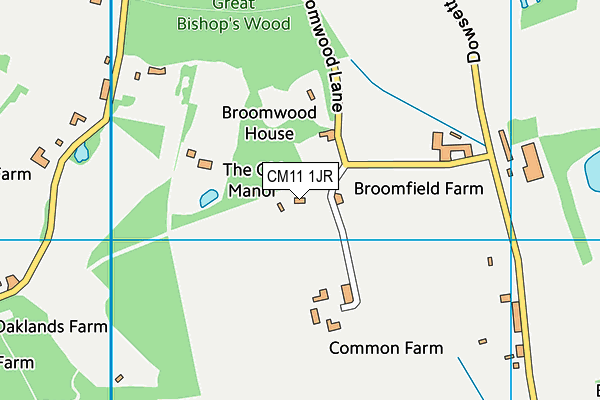 CM11 1JR map - OS VectorMap District (Ordnance Survey) CM11 1JR map - OS VectorMap District (Ordnance Survey)