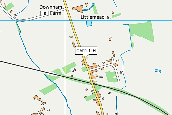 CM11 1LH map - OS VectorMap District (Ordnance Survey)