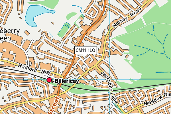 CM11 1LQ map - OS VectorMap District (Ordnance Survey) CM11 1LQ map - OS VectorMap District (Ordnance Survey)
