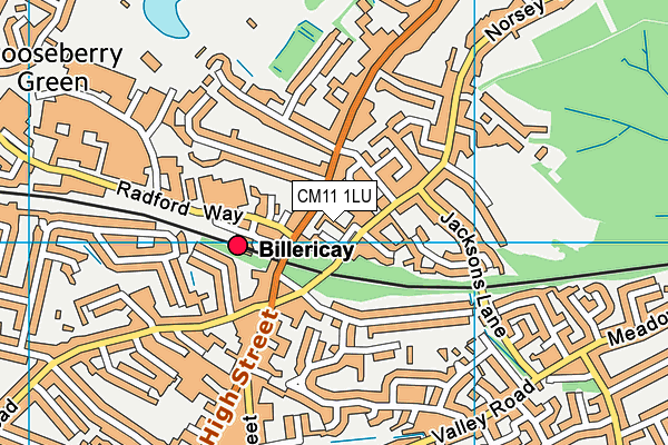 CM11 1LU map - OS VectorMap District (Ordnance Survey)