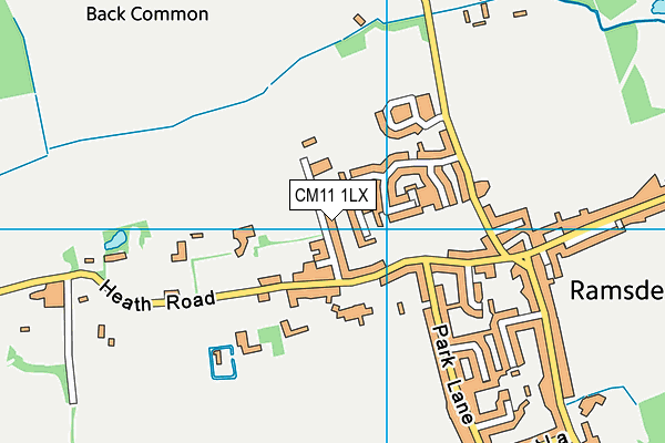 CM11 1LX map - OS VectorMap District (Ordnance Survey) CM11 1LX map - OS VectorMap District (Ordnance Survey)