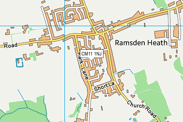 CM11 1NJ map - OS VectorMap District (Ordnance Survey) CM11 1NJ map - OS VectorMap District (Ordnance Survey)