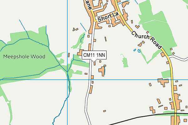 CM11 1NN map - OS VectorMap District (Ordnance Survey) CM11 1NN map - OS VectorMap District (Ordnance Survey)