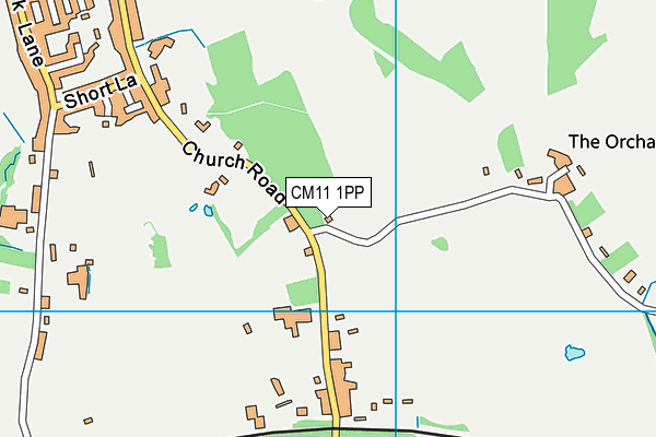 CM11 1PP map - OS VectorMap District (Ordnance Survey) CM11 1PP map - OS VectorMap District (Ordnance Survey)