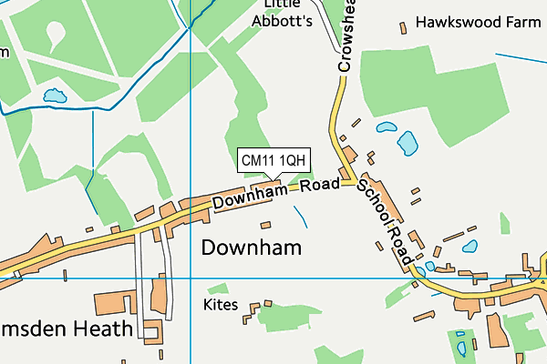 CM11 1QH map - OS VectorMap District (Ordnance Survey)