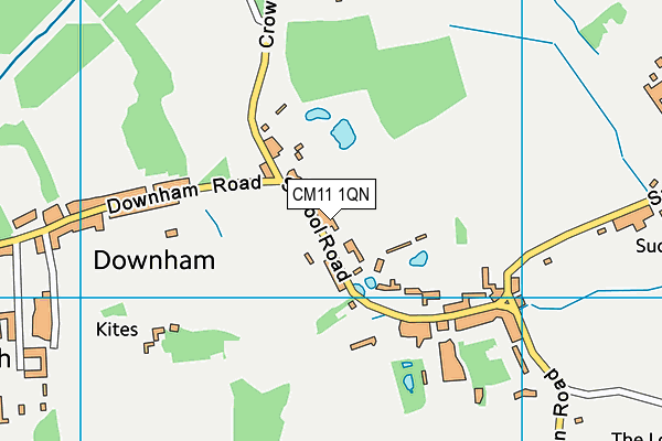 CM11 1QN map - OS VectorMap District (Ordnance Survey)