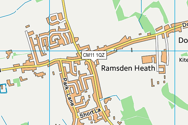CM11 1QZ map - OS VectorMap District (Ordnance Survey) CM11 1QZ map - OS VectorMap District (Ordnance Survey)