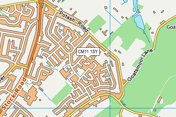 CM11 1SY map - OS VectorMap District (Ordnance Survey) CM11 1SY map - OS VectorMap District (Ordnance Survey)