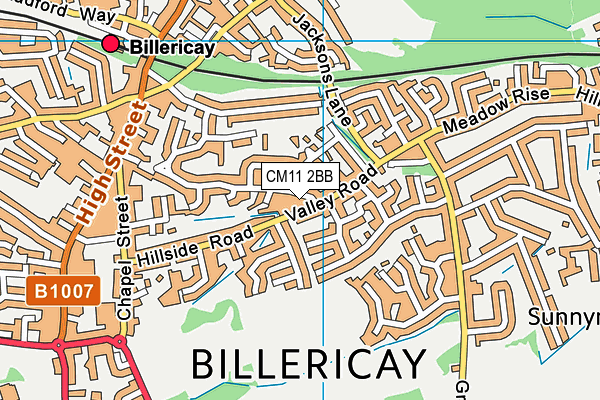 CM11 2BB map - OS VectorMap District (Ordnance Survey) CM11 2BB map - OS VectorMap District (Ordnance Survey)