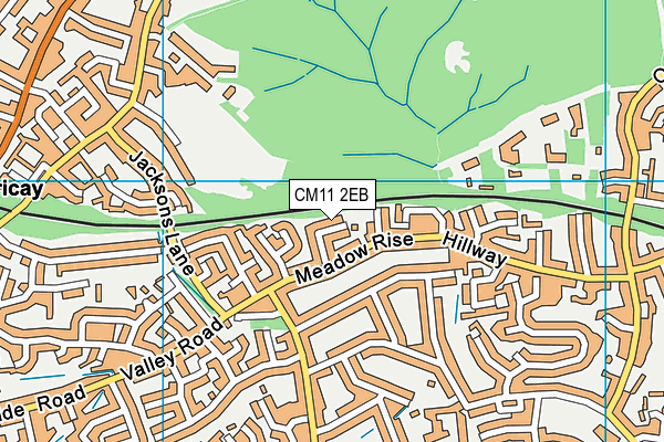 CM11 2EB map - OS VectorMap District (Ordnance Survey) CM11 2EB map - OS VectorMap District (Ordnance Survey)