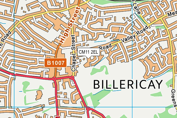 CM11 2EL map - OS VectorMap District (Ordnance Survey) CM11 2EL map - OS VectorMap District (Ordnance Survey)