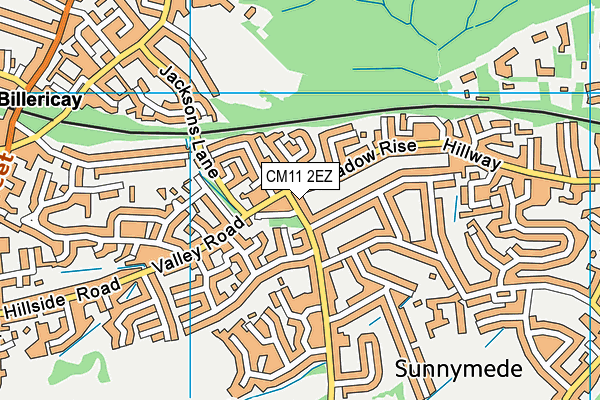 CM11 2EZ map - OS VectorMap District (Ordnance Survey) CM11 2EZ map - OS VectorMap District (Ordnance Survey)