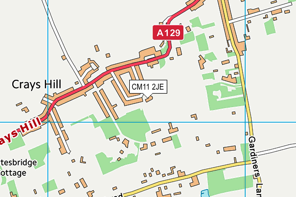 CM11 2JE map - OS VectorMap District (Ordnance Survey) CM11 2JE map - OS VectorMap District (Ordnance Survey)