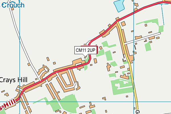 CM11 2UP map - OS VectorMap District (Ordnance Survey) CM11 2UP map - OS VectorMap District (Ordnance Survey)