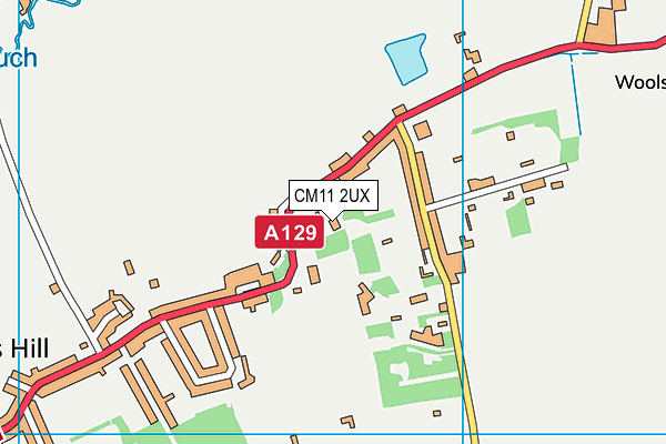 CM11 2UX map - OS VectorMap District (Ordnance Survey) CM11 2UX map - OS VectorMap District (Ordnance Survey)